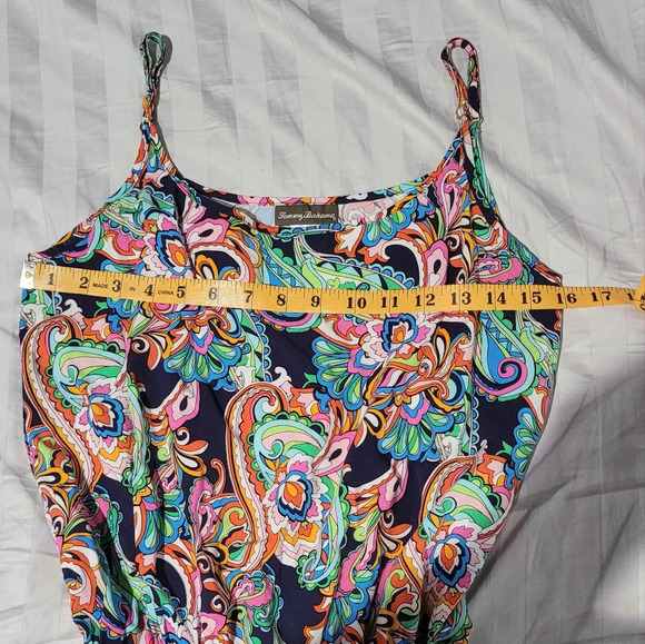 Tommy Bahama Mare paisley slip on Maxi dress with pockets - Picture 8 of 10